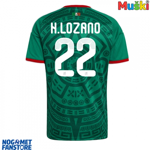 Meksiko Hirving Lozano #22 Domaci Dres SP 2026 Kratak Rukav
